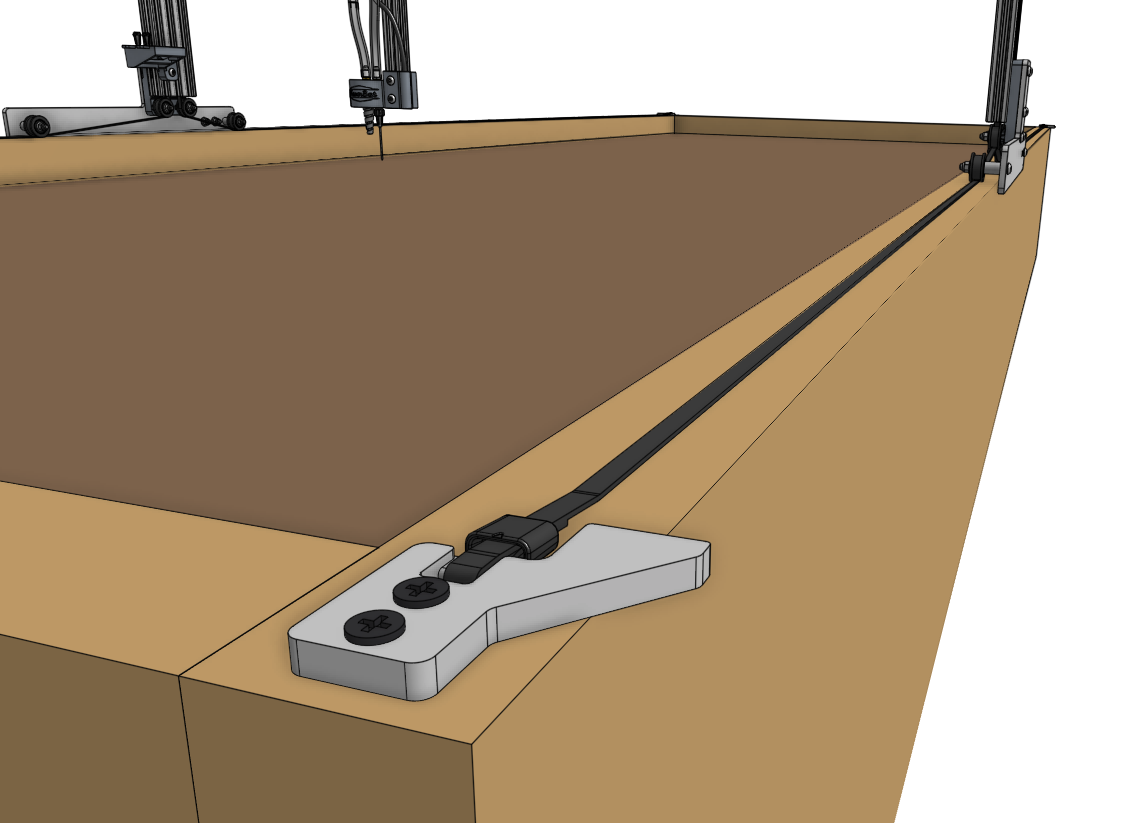 x axis belt clip mounted