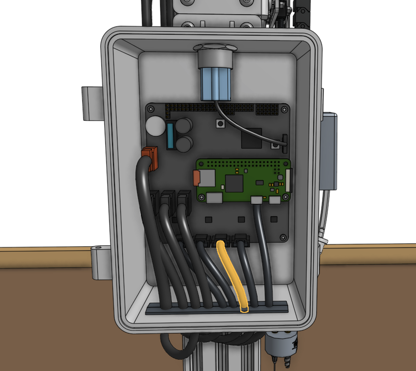 y motor cable highlighted