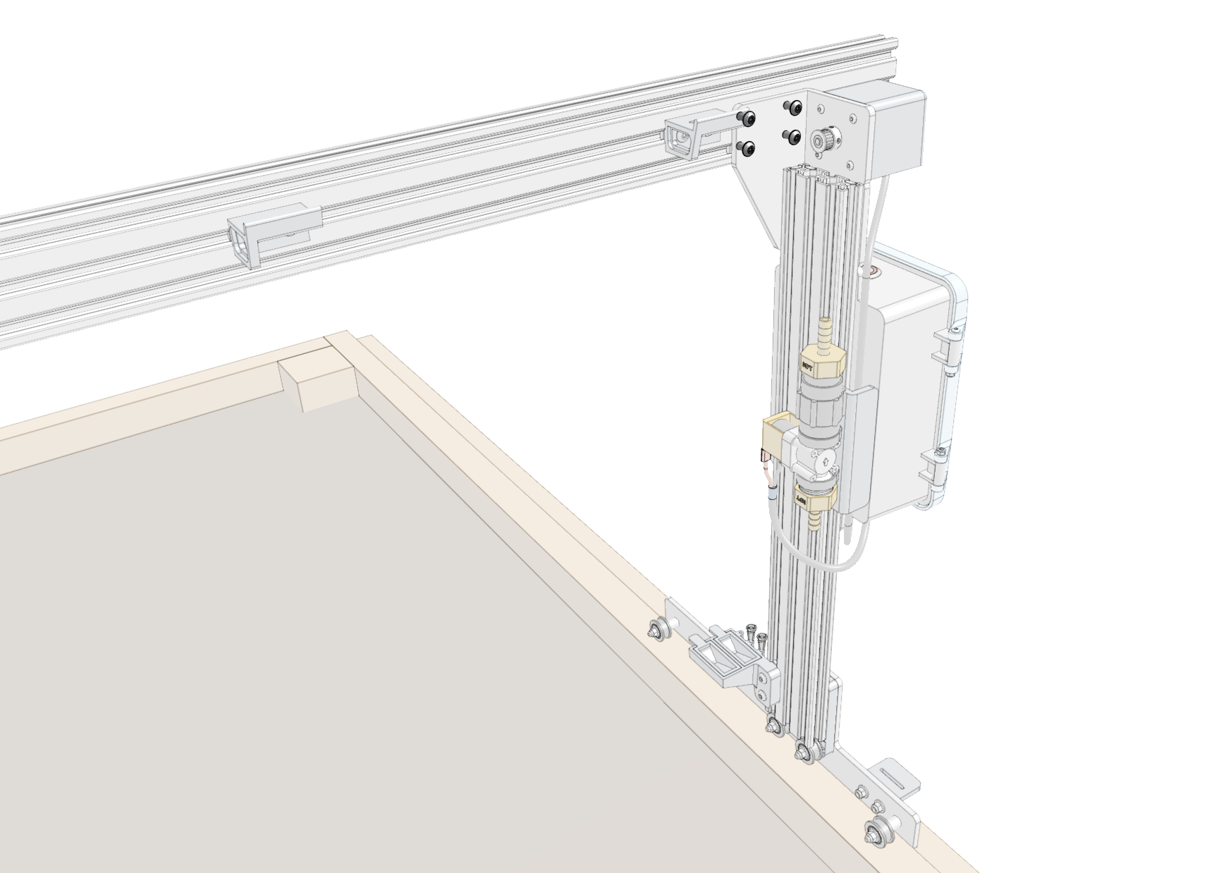 gantry column attachment screws