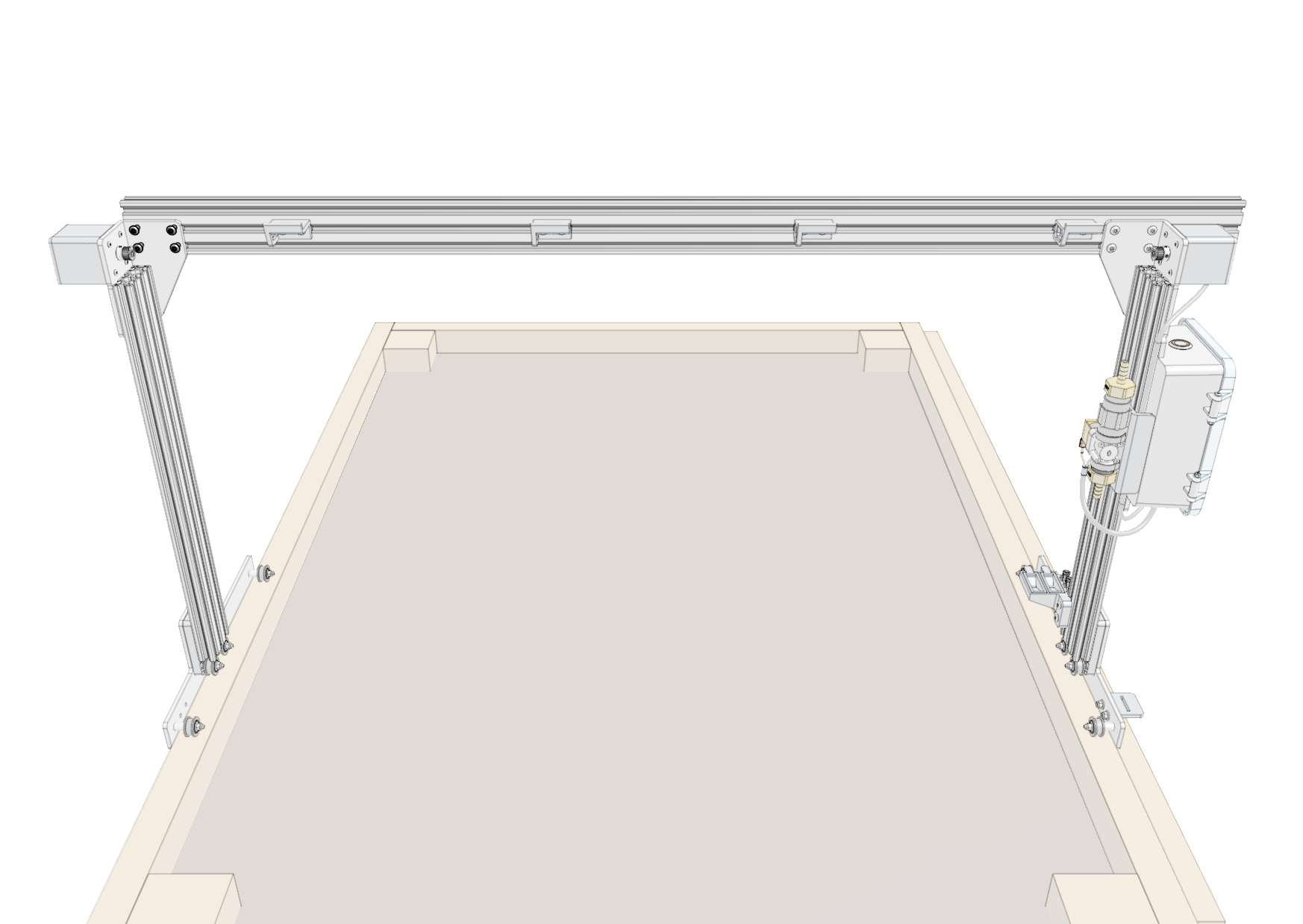 gantry column beam connection screws