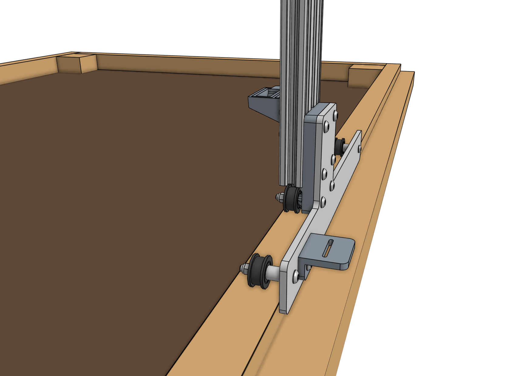 gantry wheel plate alignment