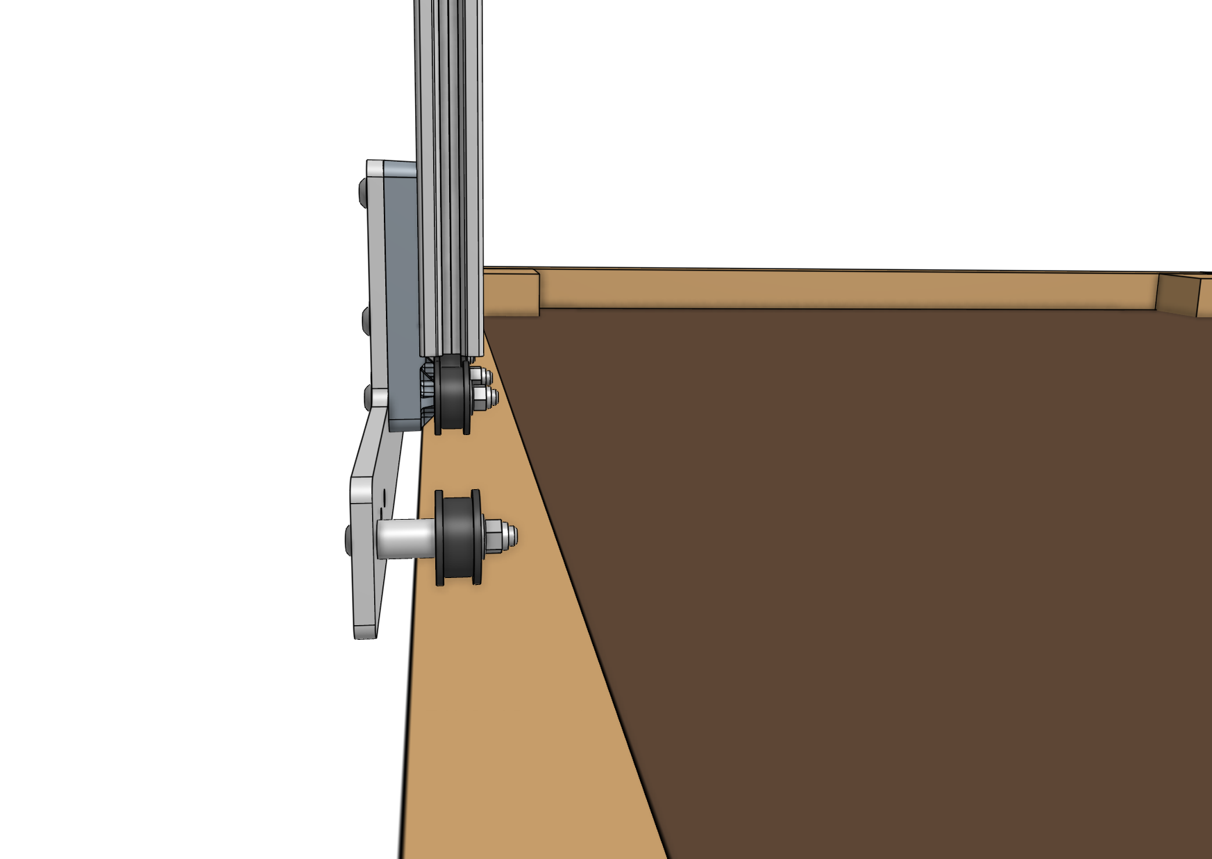 gantry wheel plate bed spacing