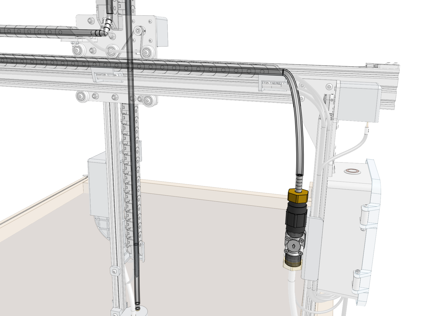 water tubes solenoid valve connection