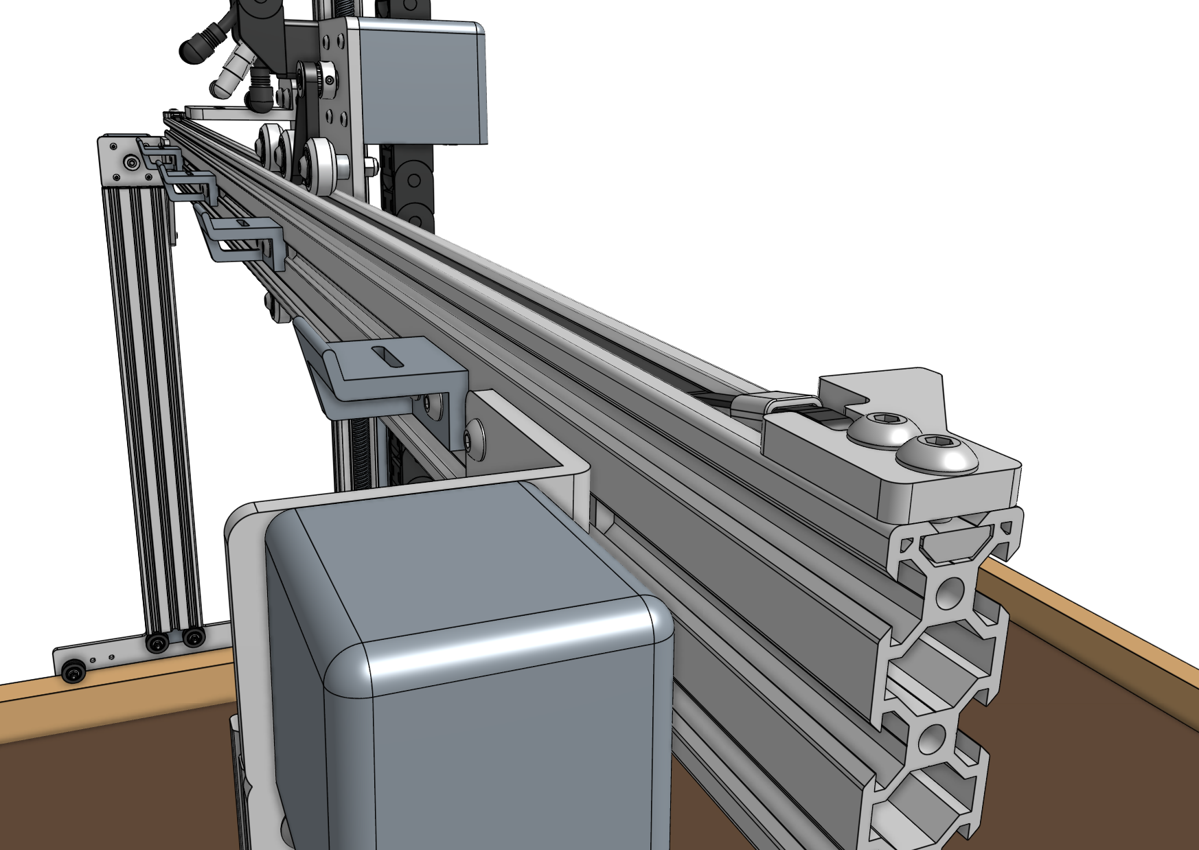 y axis belt clip installed